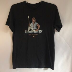 Black Chuck Norris short sleeves Tshirt size M novelty funny streetwear everyday